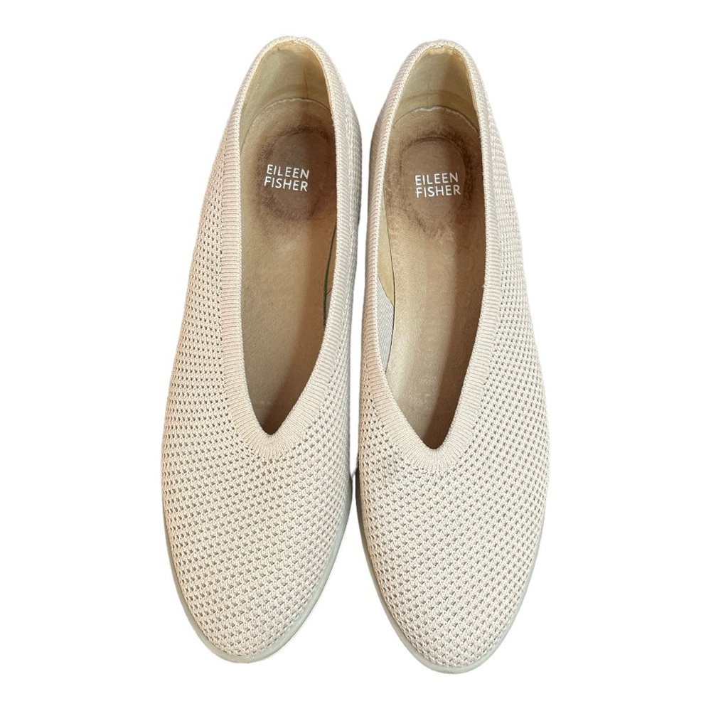 Eileen Fisher Heaven Knit Stretch Sporty Flats - Picture 3 of 8